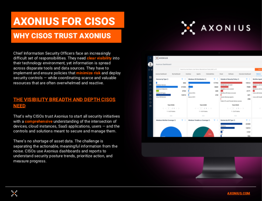 Axonius for CISOs
