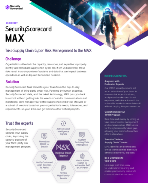 Security Scorecard MAX