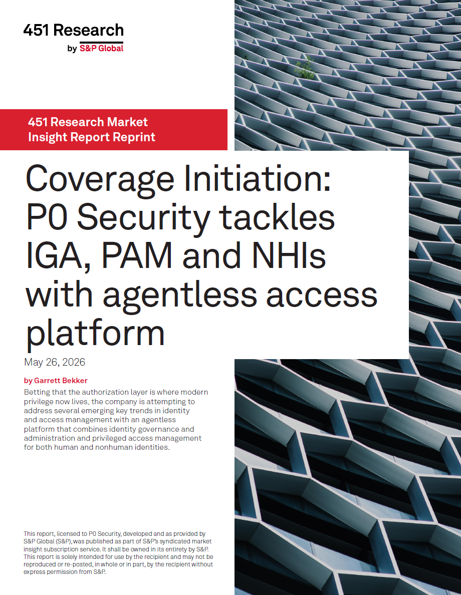 Coverage Initiation: P0 Security Tackles IGA, PAM and NHIs with Agentless Access Platform