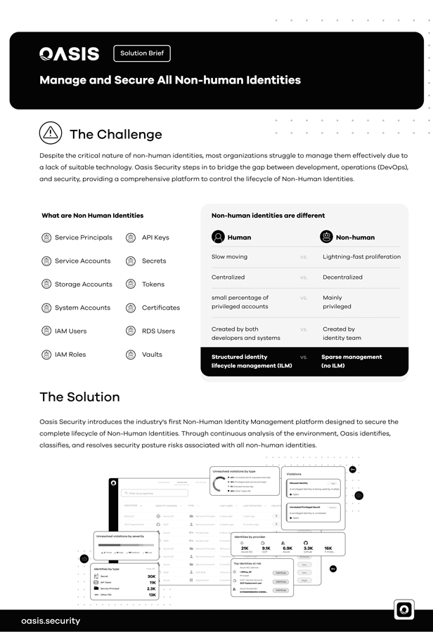 Manage and Secure All Non-human Identities
