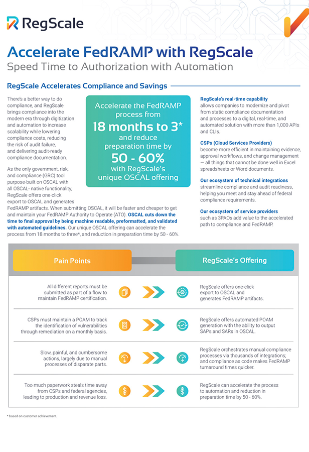 Accelerate FedRAMP with RegScale