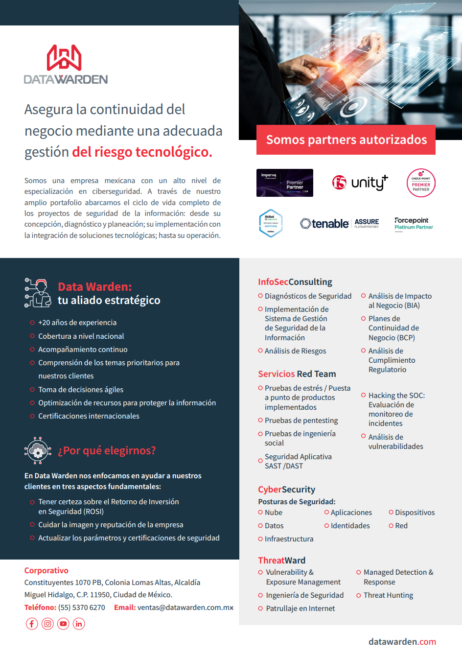 Asegura la Continuidad del Negocio Mediante una Adecuada Gestión del Riesgo Tecnológico.